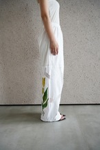 vintage lace pants yellow bouquet