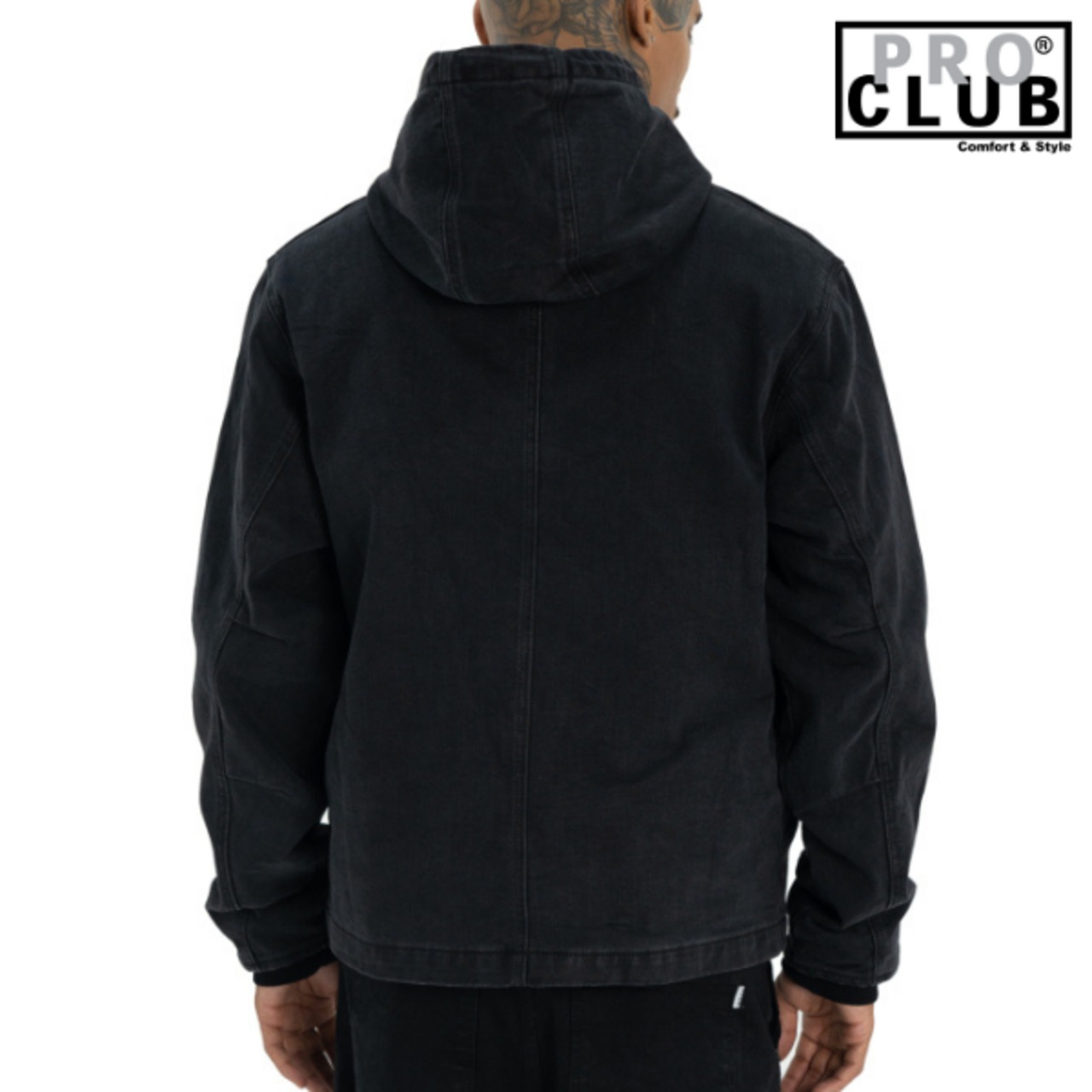 PRO CLUB 「Denim Zip Foodie Black」 - 3