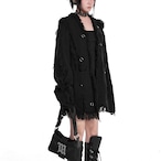 Tassel fringe metal ring cardigan sweater (ME193)