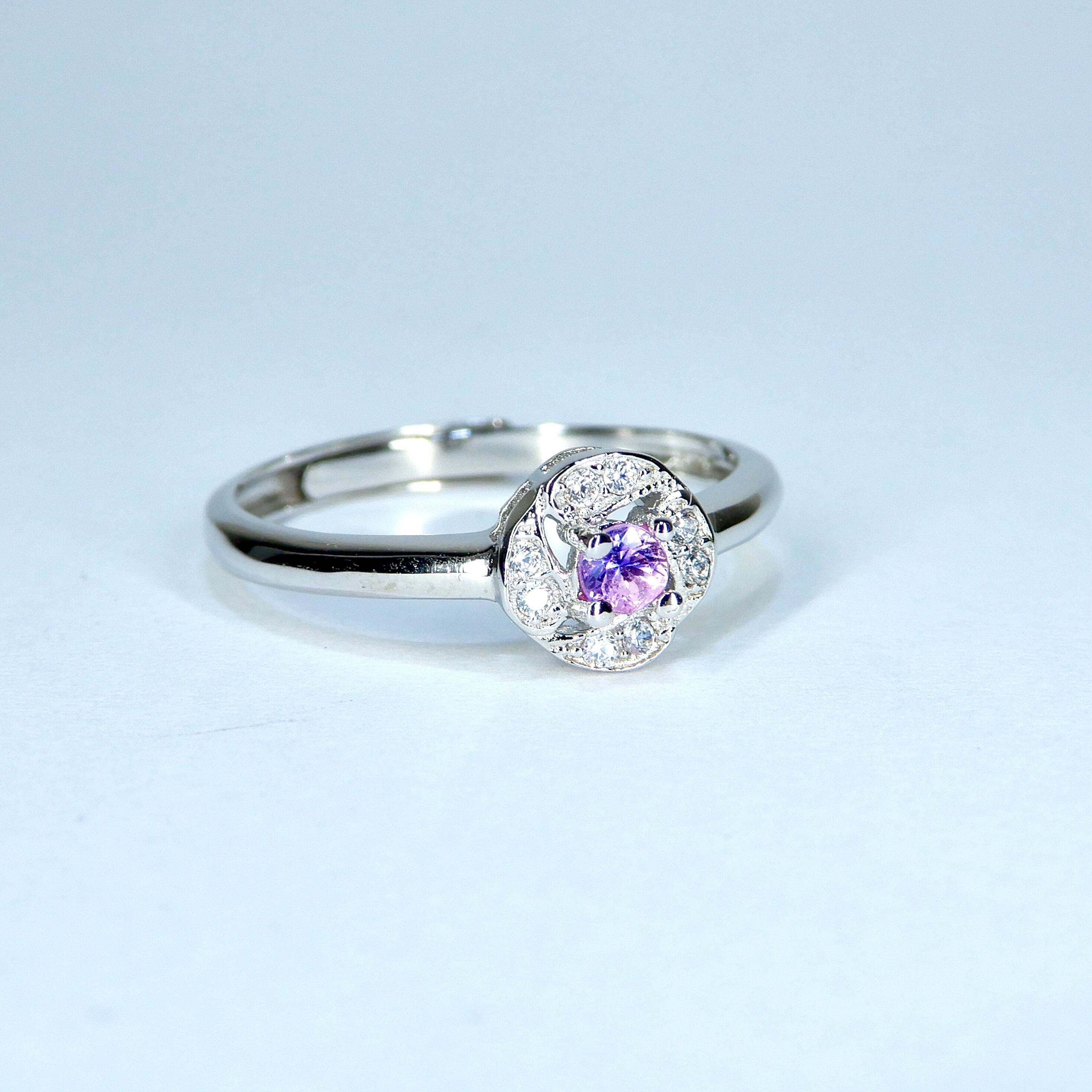 一輪Ring♦︎非加熱サファイア♦︎