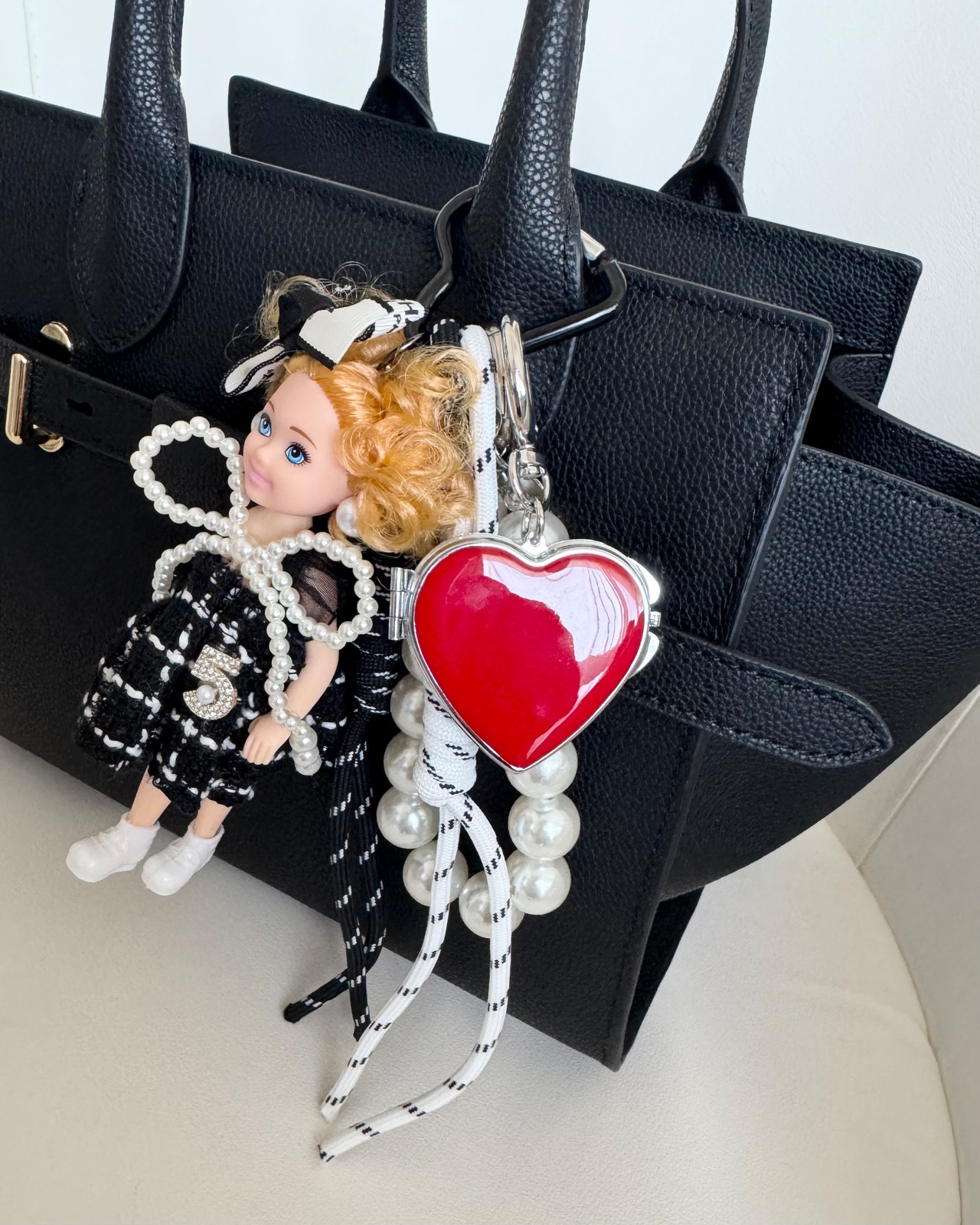 MINI HEART MIRROR CHARM