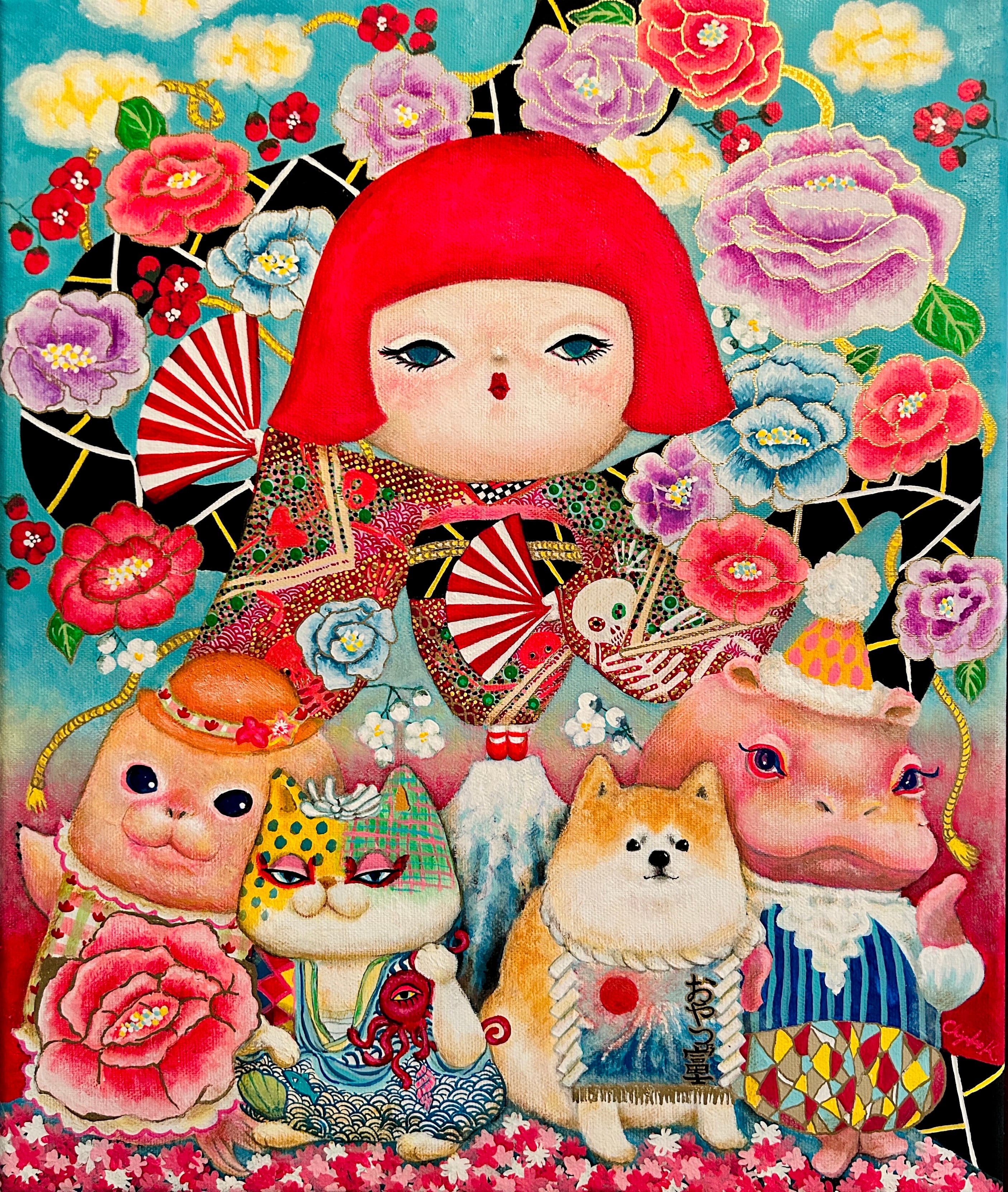 複製画「Rock Bloom Revolution」限定キャンバスプリント　Limited edition fine print