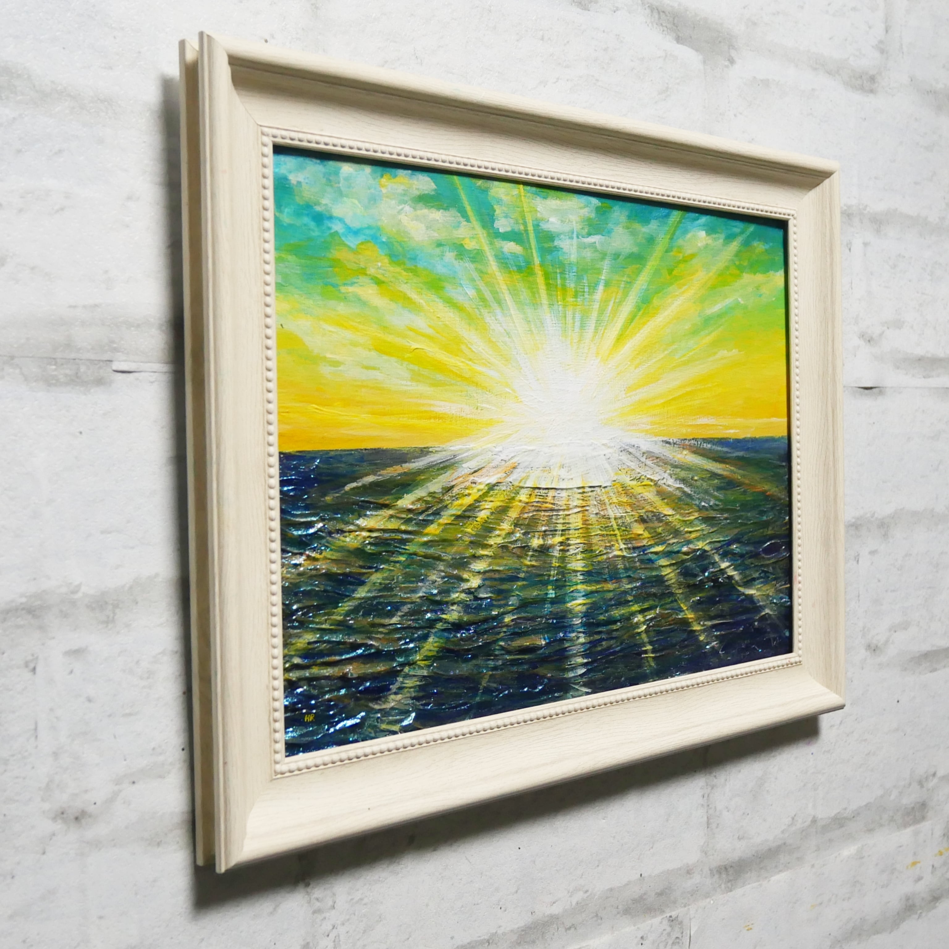 油絵 油彩 油彩画 絵 絵画 【希望の朝】 | HIROSHI1990