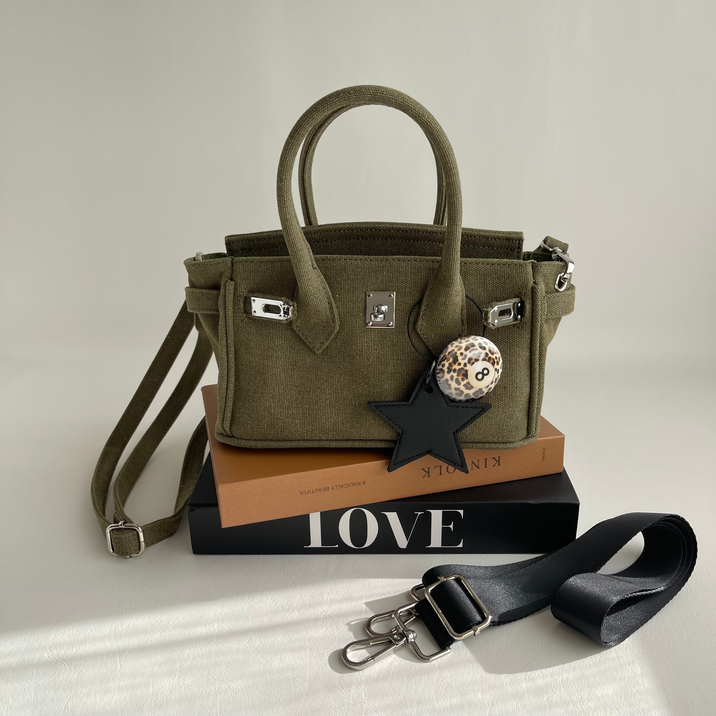 meong blue メオンブルー KANAGU Army BAG ハンドバッグ meong blue メオンブルー KANAGU Army BAG ハンドバッグ KANAGU Army BAG