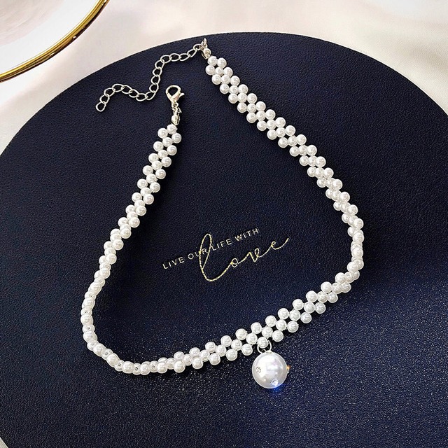 Pearl choker　B193