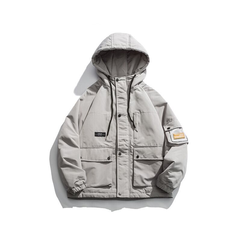 【新作】【送料無料】 Yidao Vintage Winter Big Pocket Hooded Pure Color Trendy Jacket Men's ese Loose All-match Workwear Cotton-Alibaba コットン ウィンター 冬物 ピュア ビンテージ hip6-161118763666988