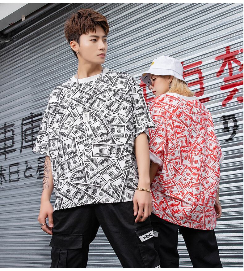 全2色 Tシャツ カットソー プリント カジュアル ユニセックス