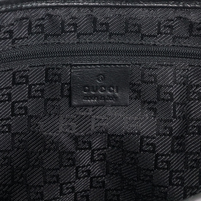 GUCCI グッチ デュオ二ソス ショルダーバッグ ブラック スネーク レザー ホーボーバッグ vintage ヴィンテージ オールド m3bh55