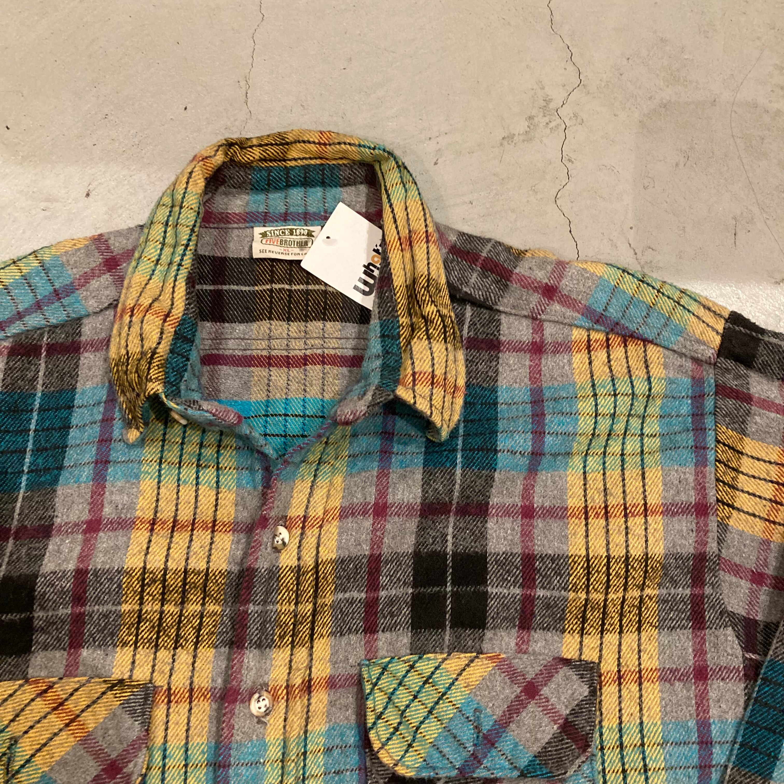 90s FIVE BROTHER heavy flannel shirt【高円寺店】 | What'z up