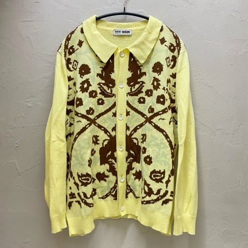 TTT MSW Persia knit polo shirt yellow Ｌ