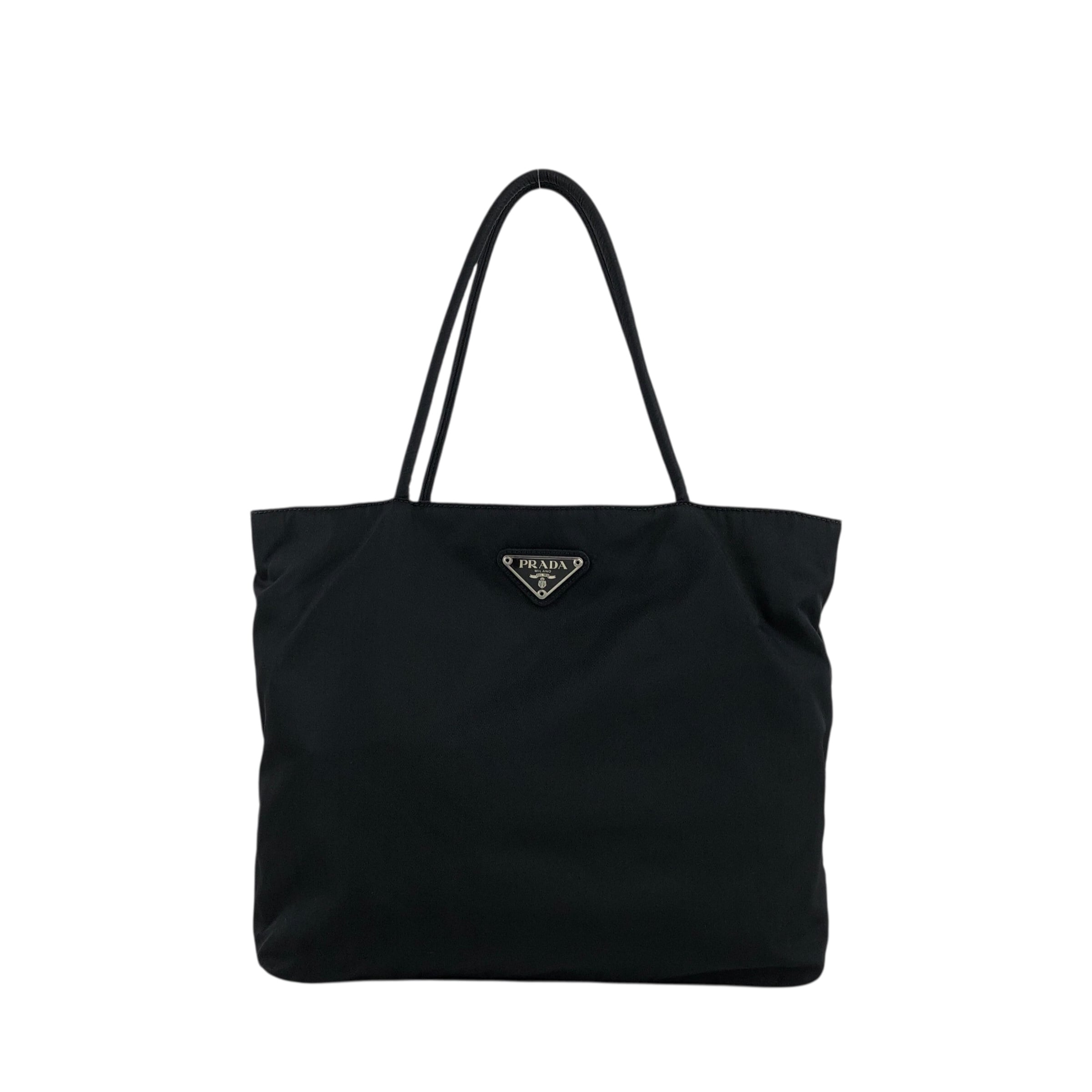 PRADA プラダ トートバッグ ブラック トライアングルロゴ ナイロン
