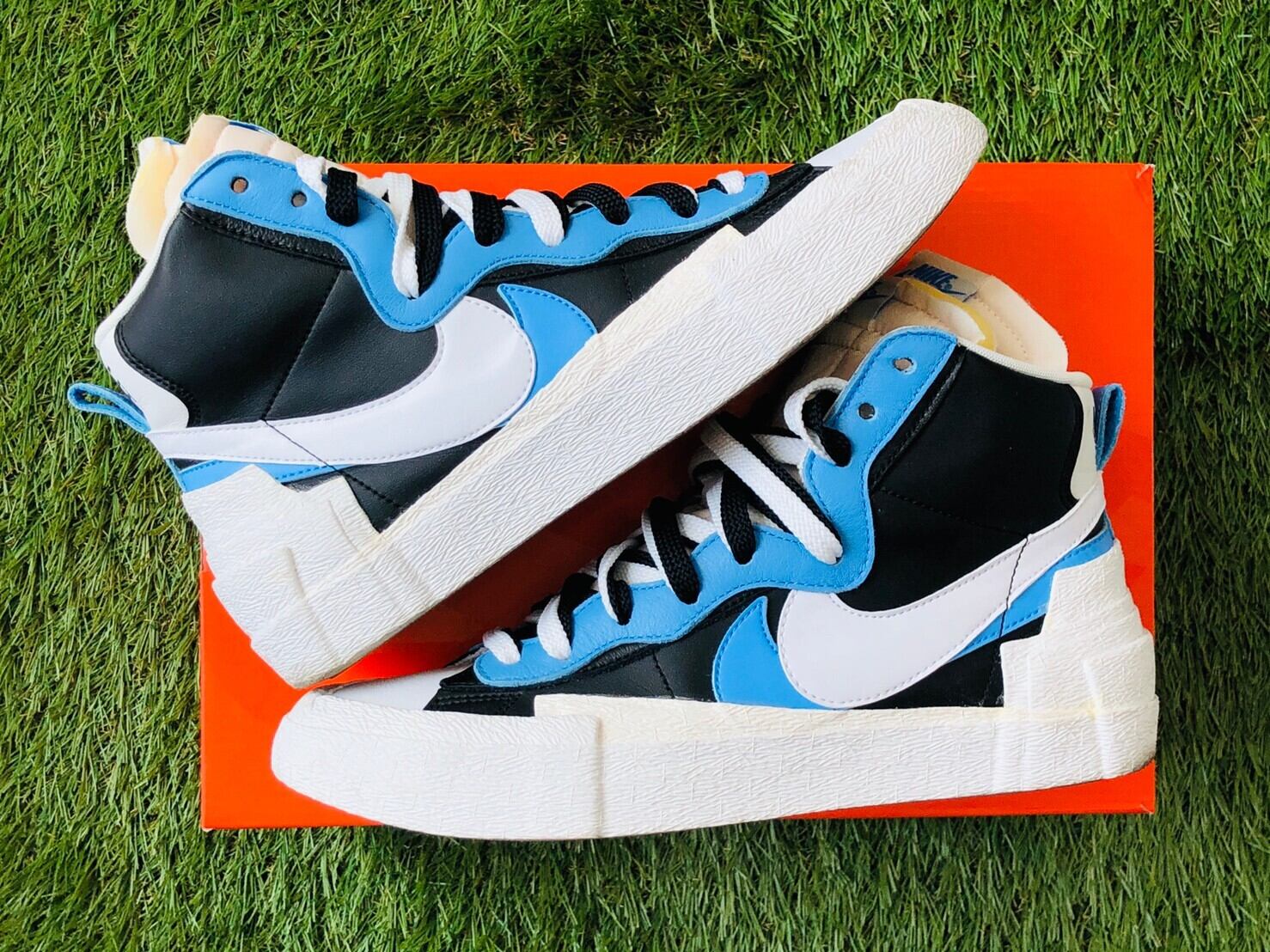 NIKE × sacai BLAZER MID 27cm BV0072-001 BLUE 200JH8233 | BRAND  