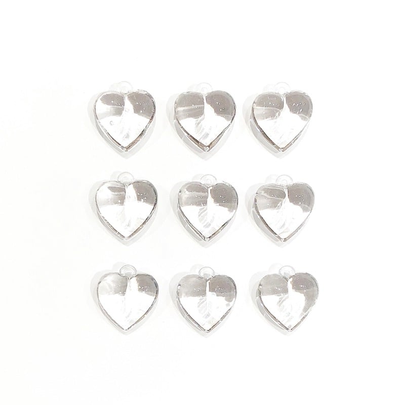 追入荷〉クリアハートチャーム | Dua-アクセサリーパーツショップ
