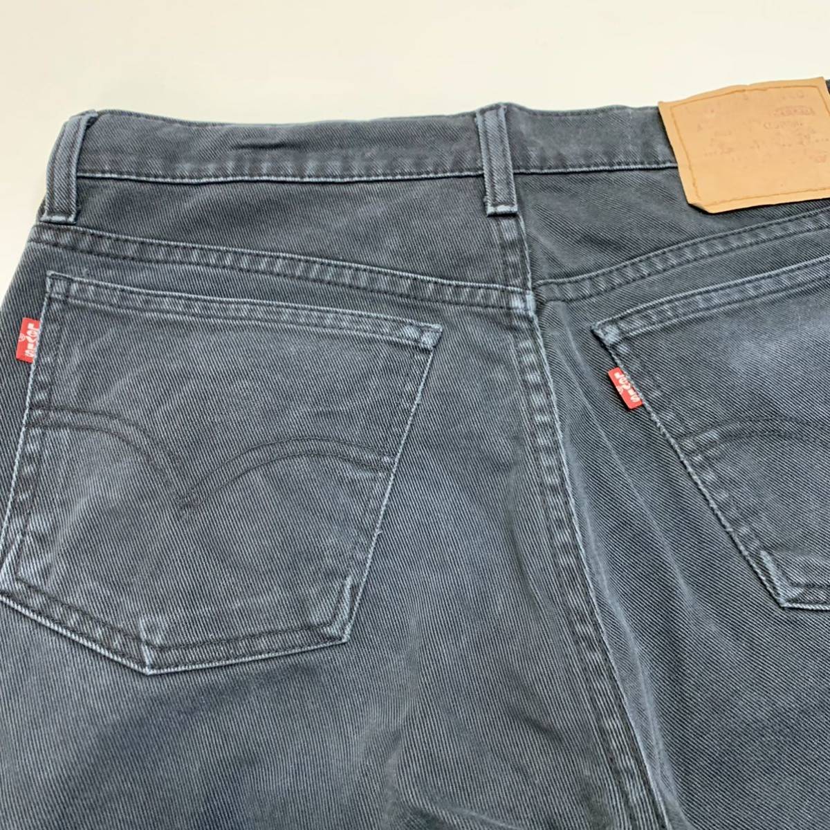 6044 Levi's リーバイス 606? ブラックデニムパンツ 両ポケタブ W32