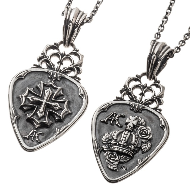 キングスギターピックペンダント AKP0144 Kings guitar pick pendant シルバーアクセサリー Silver jewelry