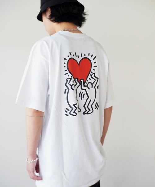 Keith Haring (キースヘリング) アート プリント Tシャツ KH-KH-20105