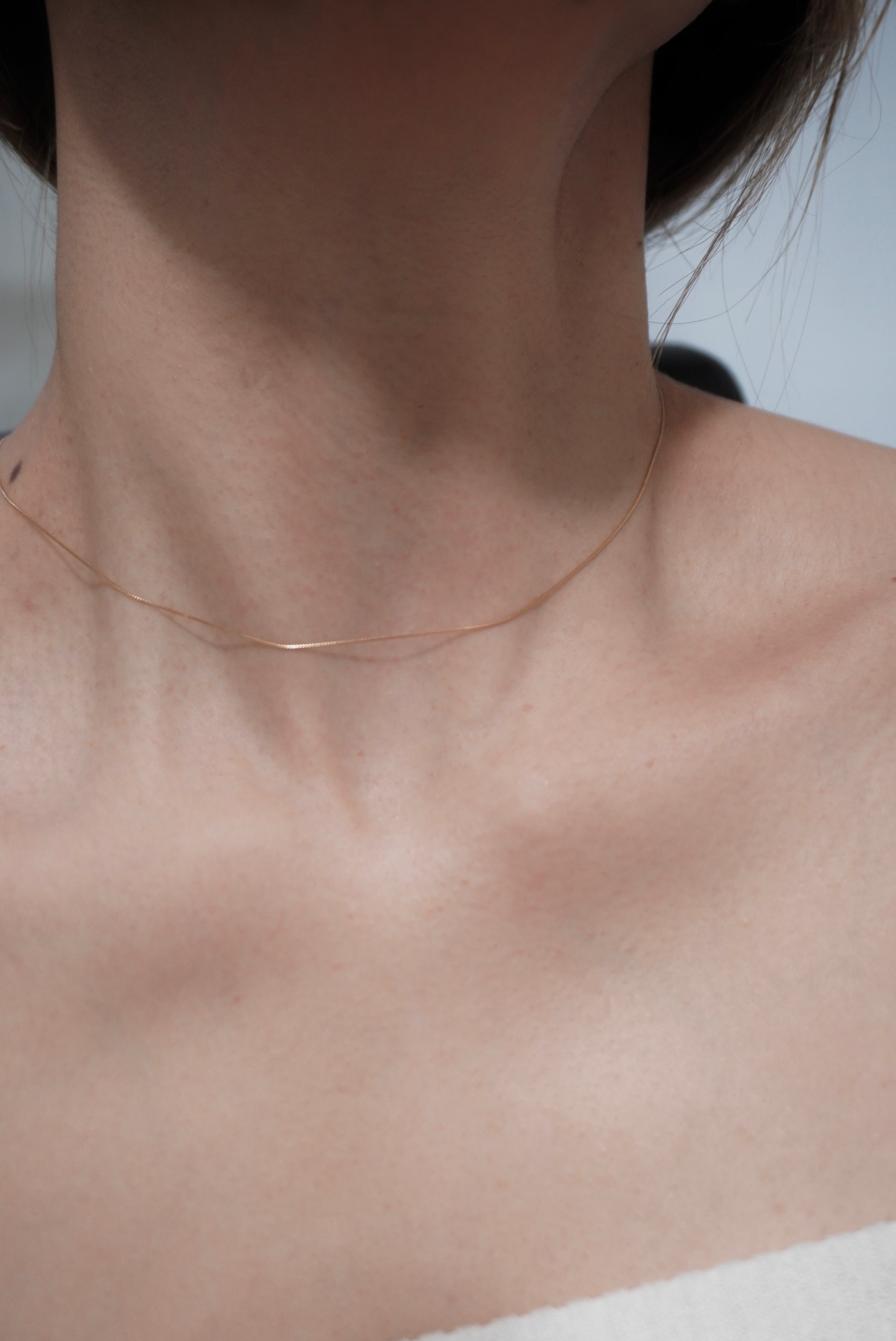 K18 venetian chain necklace | emunjewelry