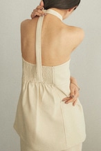 DU250503 linen like layered bare tunic【残り3点】