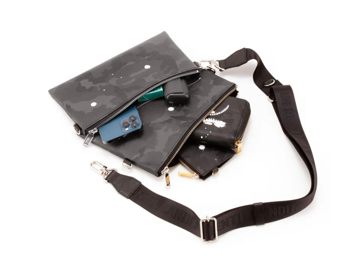 GENTIL BANDIT ダブルミニショルダーバッグ ブラックカモ | Kernel