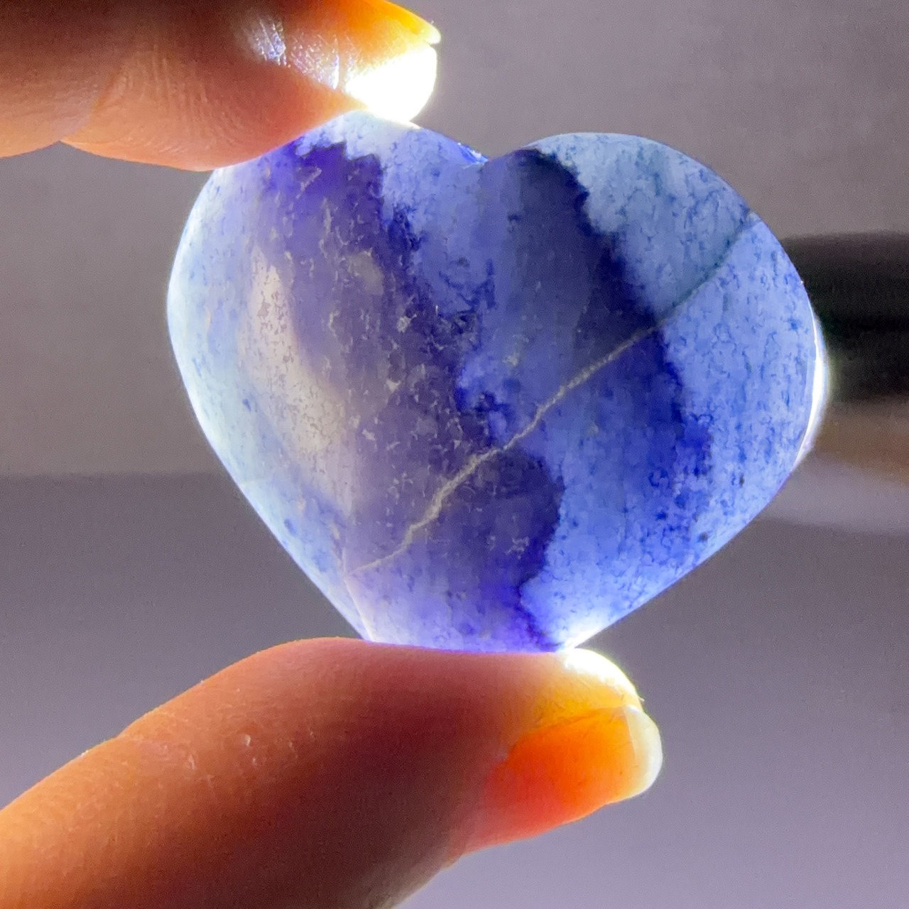 ブルーアベンチュリン01 ハート ＊ Blue Aventurine ＊ 天然石