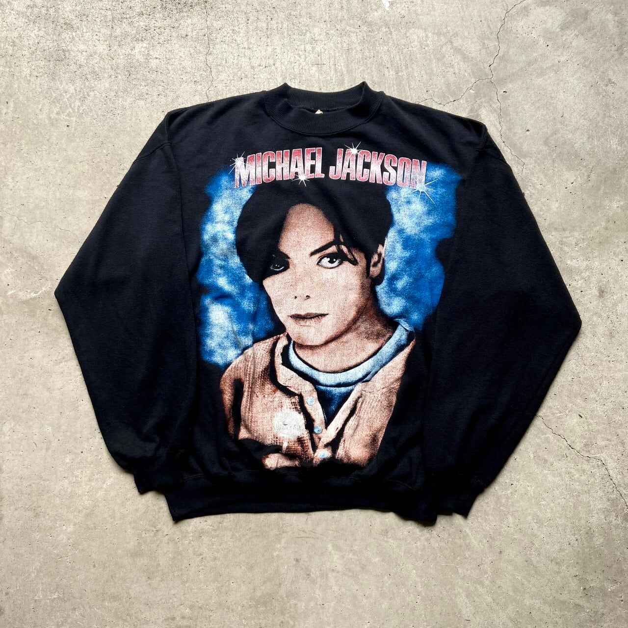 90年代 Michael Jackson マイケルジャクソン バンド プリントスウェット メンズxl 古着 ヨーロッパ物 90s ヴィンテージ ビンテージ 両面プリント ブラック 黒 スウェット Vtg Al2109 Fm1023sold Cave 古着屋 公式 古着通販サイト