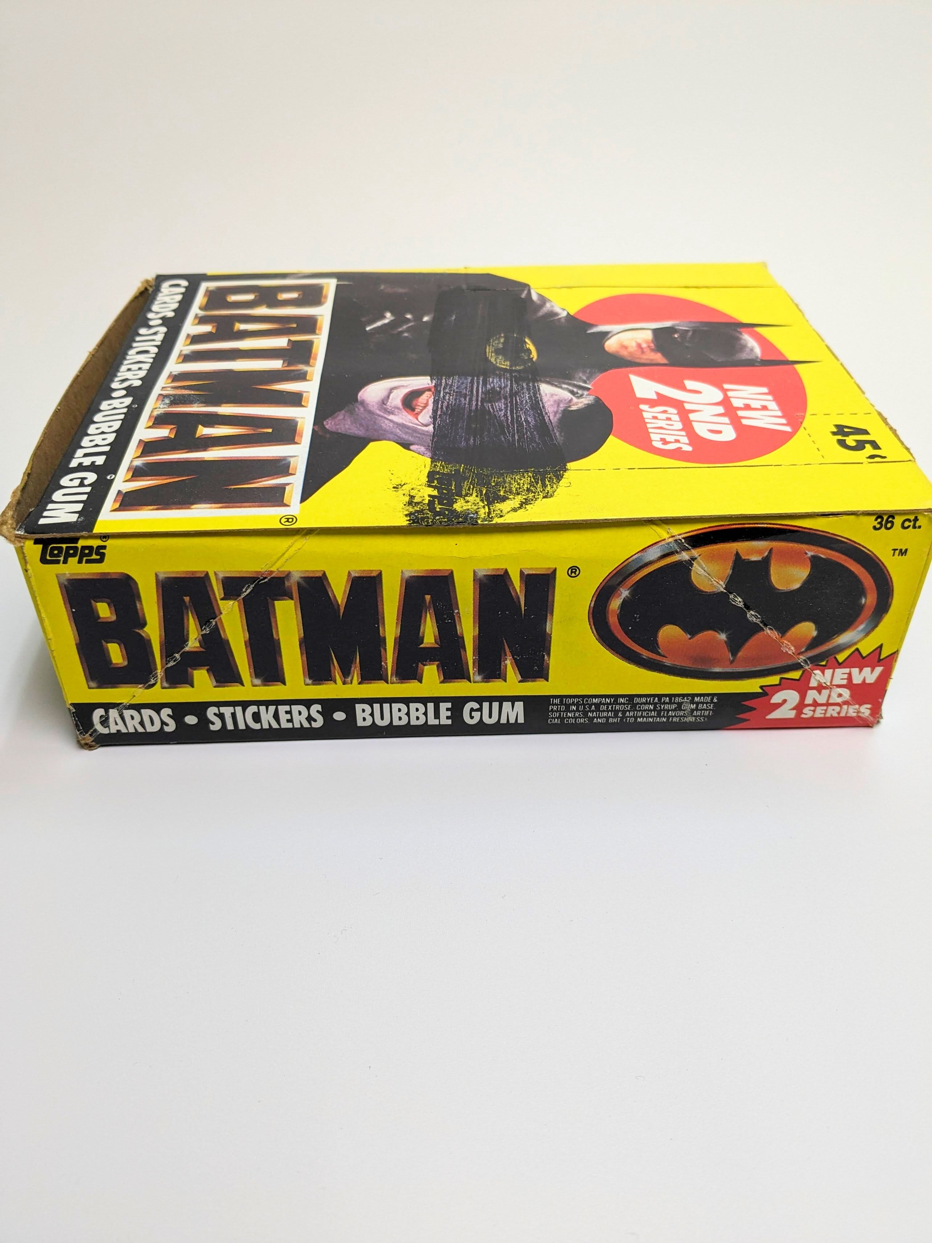 【送料無料！】VINTAGE トレーディングカード・ステッカーBOX 36個入り（1個=9CARDS＋1STICKER入り）【BATMAN  バットマン 】〚アメリカン雑貨 アメトイ〛