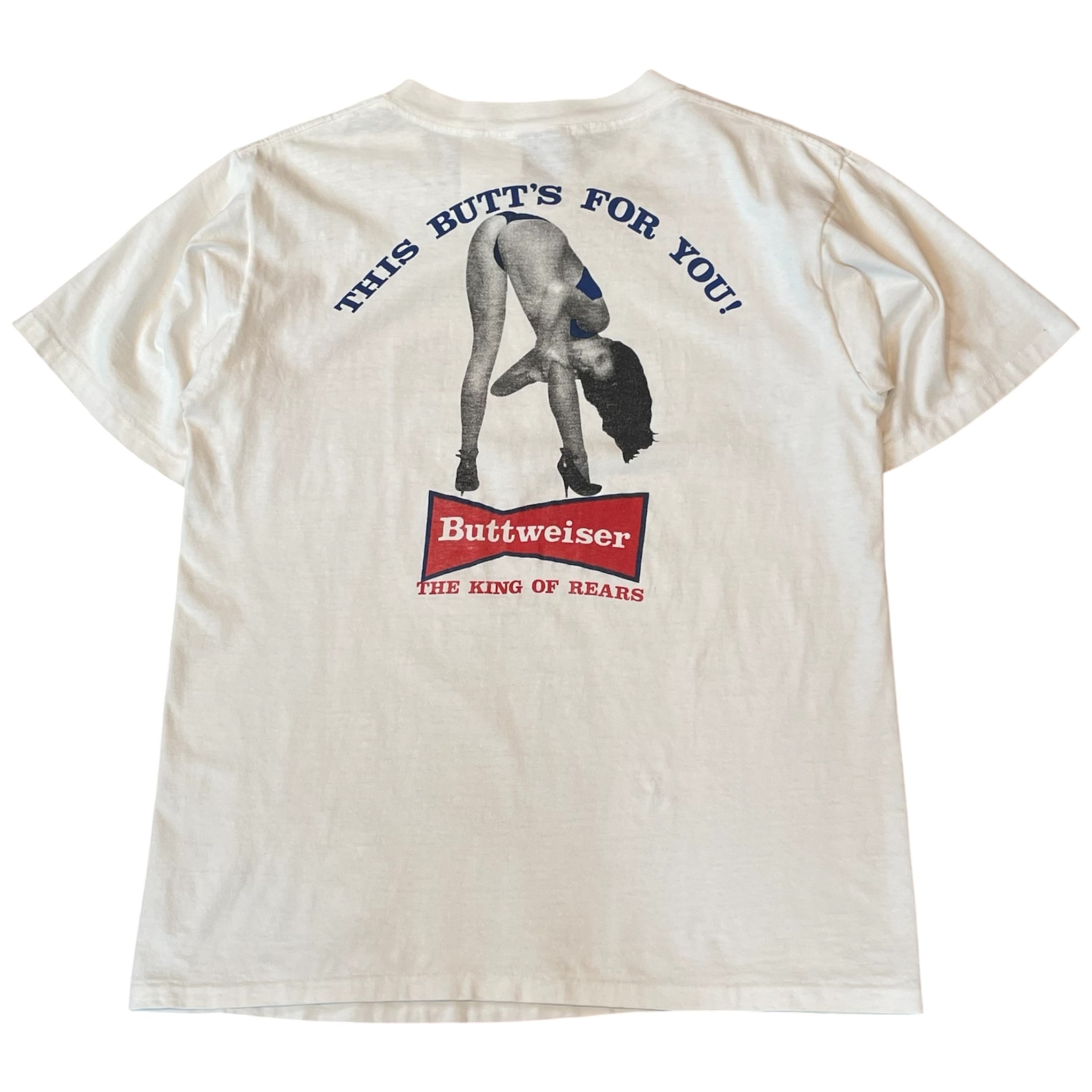 90s Buttweiser "THIS BUTT'S FOR YOU!" Budweiser parody T-shirt