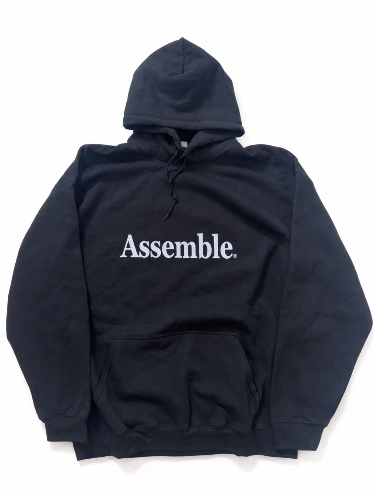 embroidery brand name hoodie black | Pay ID