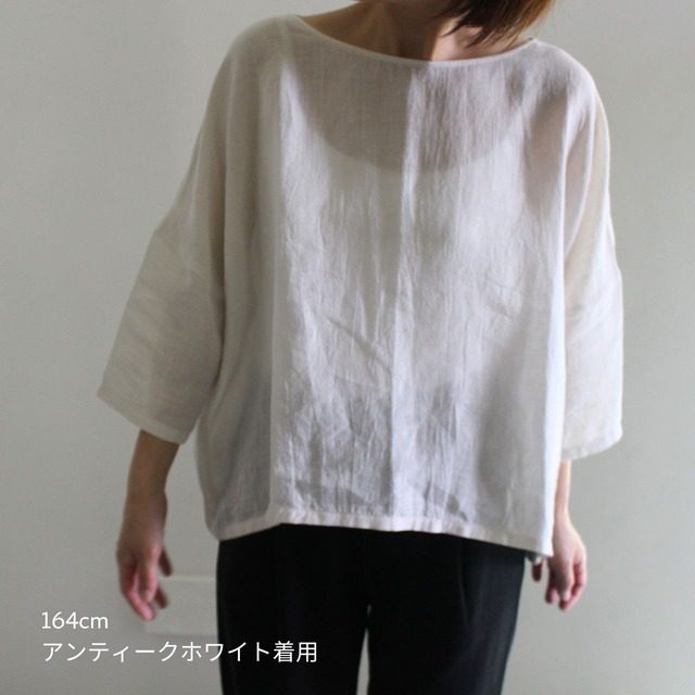linen pullover　リネンプルオーバー　 evam eva