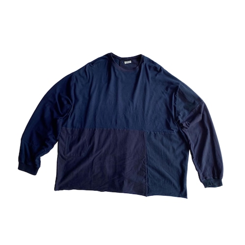 Rebuild pocket tee L/S navy