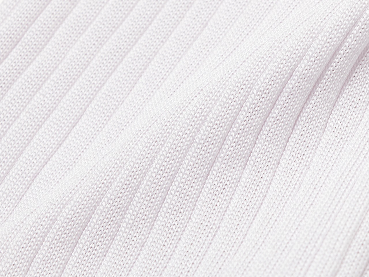 UMILE Yarn RIB PULLOVER / WHITE