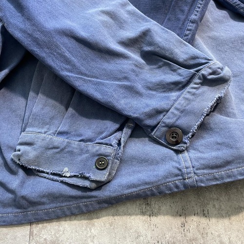 50-60s SAVO 刺繍タグ モールスキン フレンチワークジャケット 詳細写真16