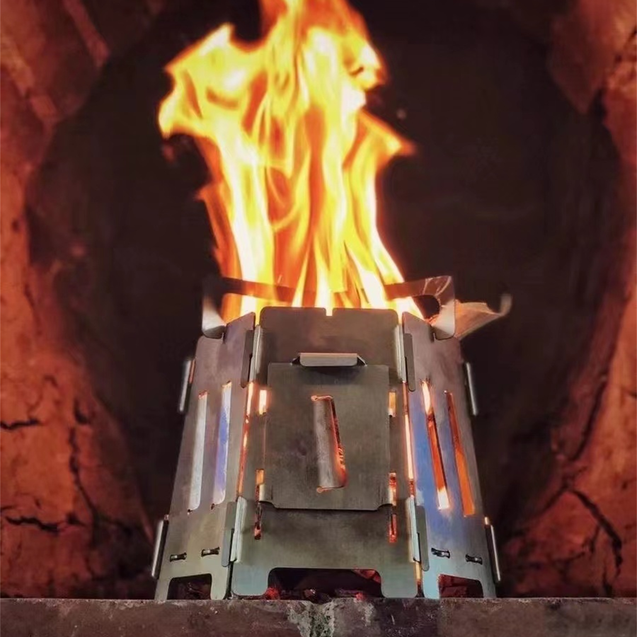 Tixsusステンレス製二次燃焼式焚き火台「火宴」 - 3