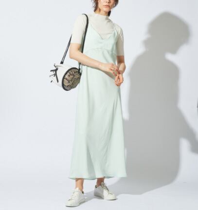 Whim Gazette ウィム ガゼット サテンキャミワンピース 2020 美品 F