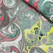 リバーシブル半巾帯 ［cosmic］ピーコック崩し