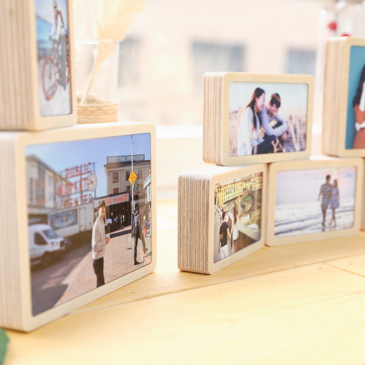 オーダーフォトフレーム木材126(木目フレームM/L判相当)/ウッドフォト