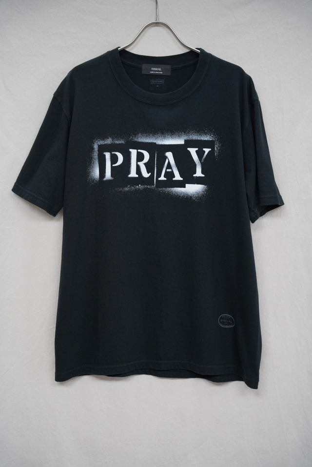 ensou.  / ×TANG TANG   PRAY T-shirt (BLACK)
