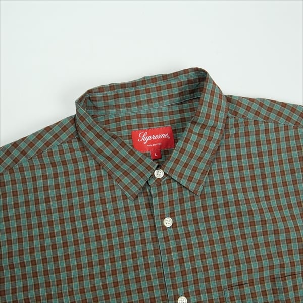 Size【L】 SUPREME シュプリーム 19SS Plaid S/S Shirt Green 半袖