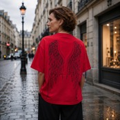 GODSIZE 2026 ANGEL'S WINGS TEE [RED]