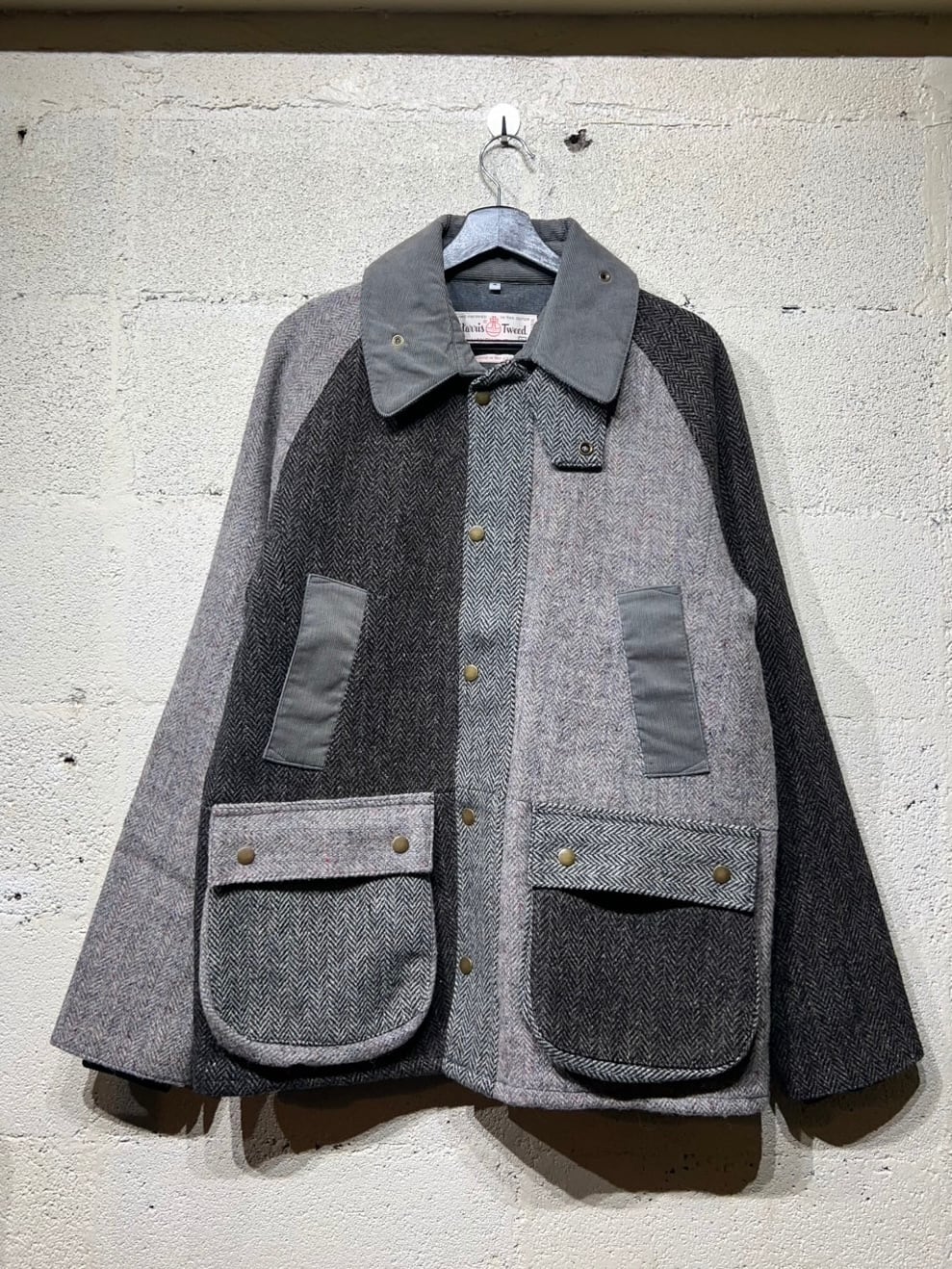 ca4 Harris Tweed Country Jacket サイズ2 GRAY