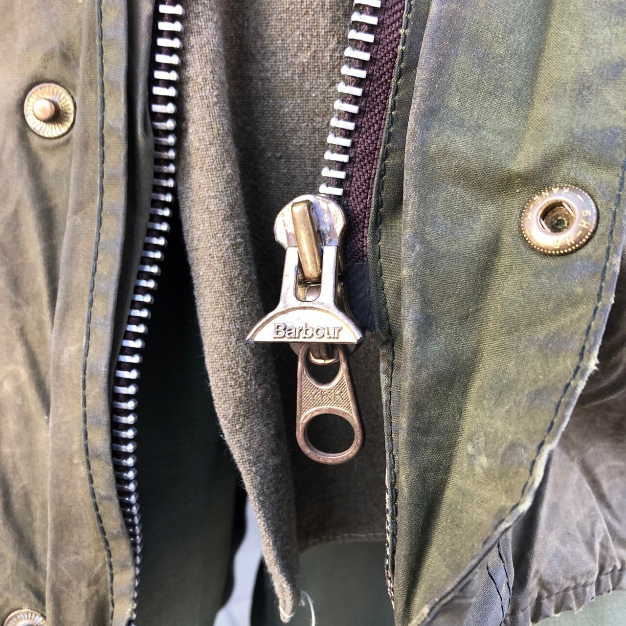 名作 英国製 90s Barbour Gamefair 3クラウン 3クレスト 