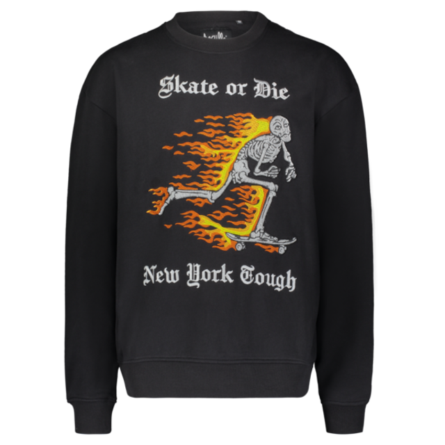 Haculla SKATE OR DIE CREWNECK(BLACK)