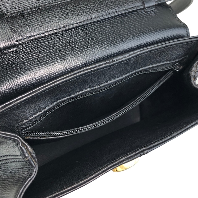 Christian Dior クリスチャン ディオール ショルダーバッグ ブラック ターンロック レザー ミニバッグ vintage ヴィンテージ オールド rz2umb