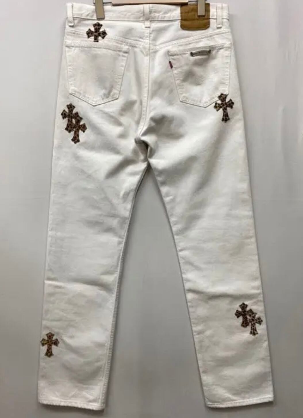 CHROME HEARTS クロムハーツ 501 LEVI'S デニム レオパード クロス