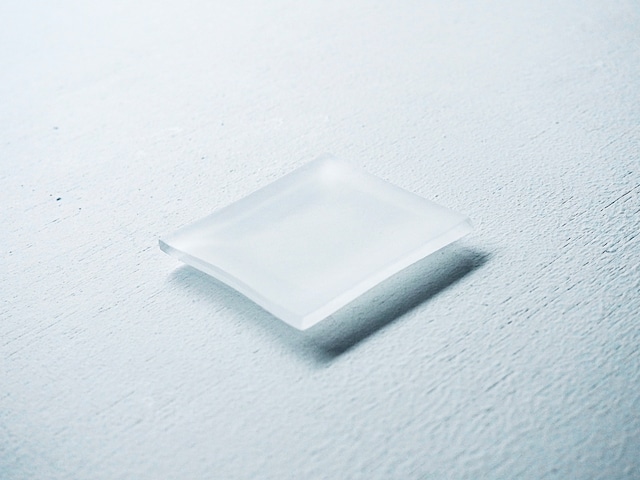 リム皿  Line series フロスト 50×50mm