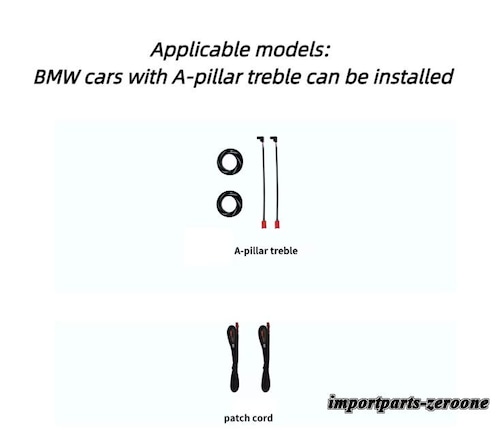 BMW 3シリーズF30 F34 F35 2013-2019 4シリーズF32 F33 F36 カーシンフォニーアンビエントライト Aピラー高音 -RA-1485