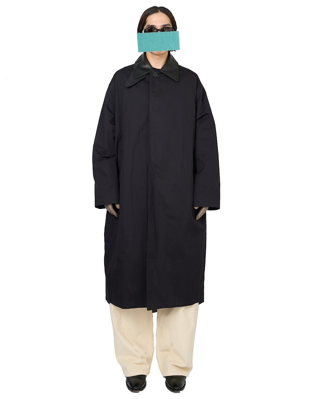 STUDIO NICHOLSON "REVERE" TRENSH COAT〔DARKEST NAVY〕