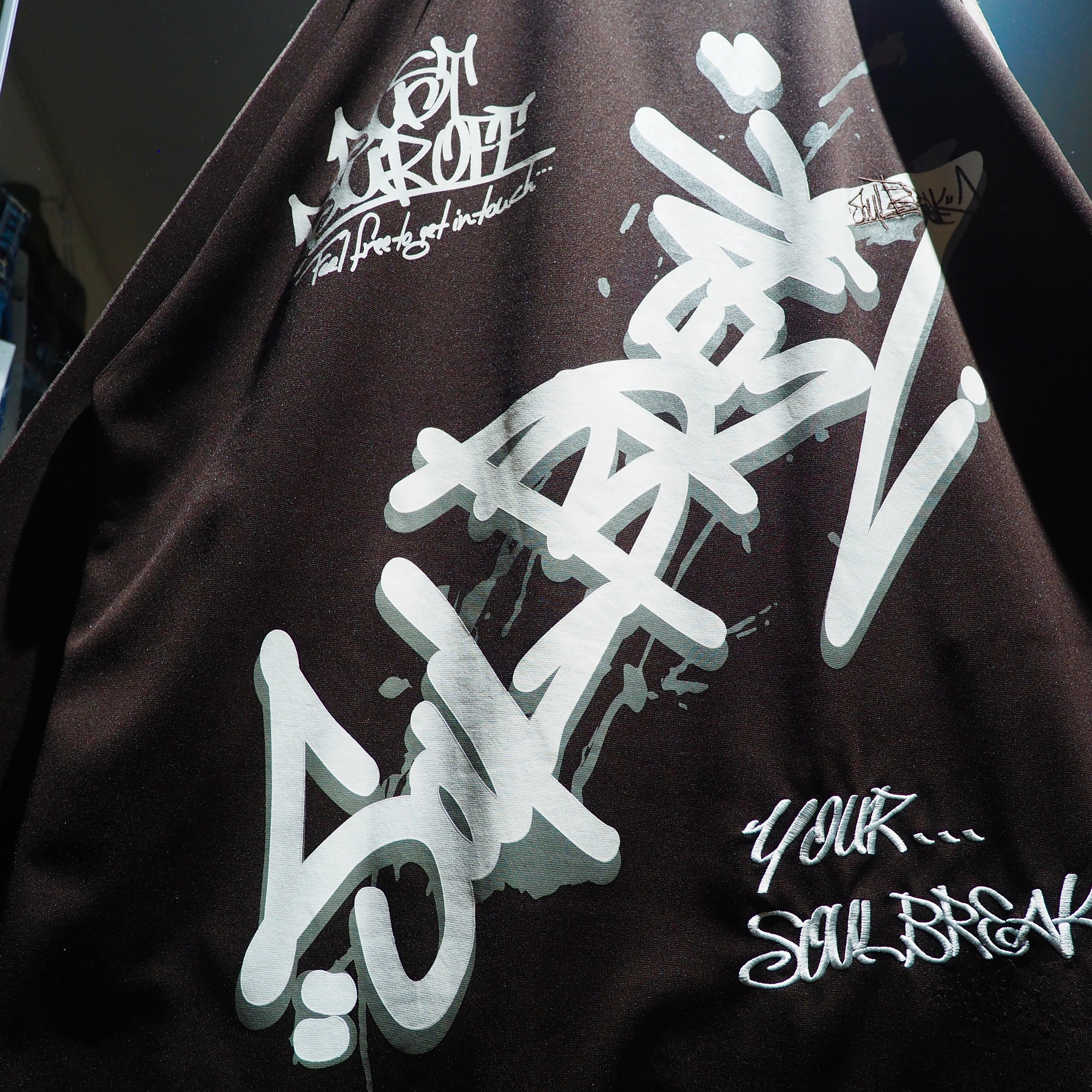 2000s ” Street culture ” Embbossed Design track jacket