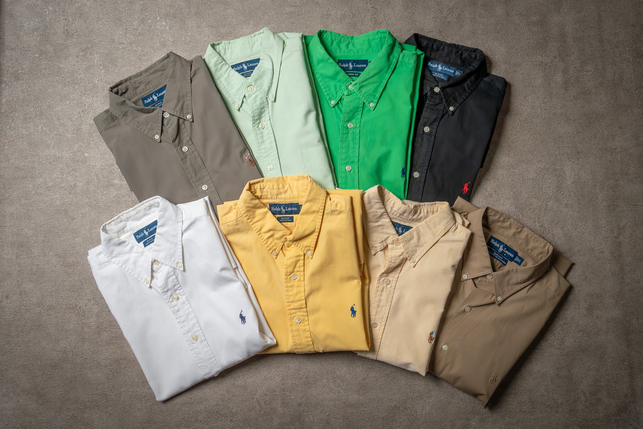 X-LARGE】Ralph Lauren Short Sleeve Cotton BD Shirt 