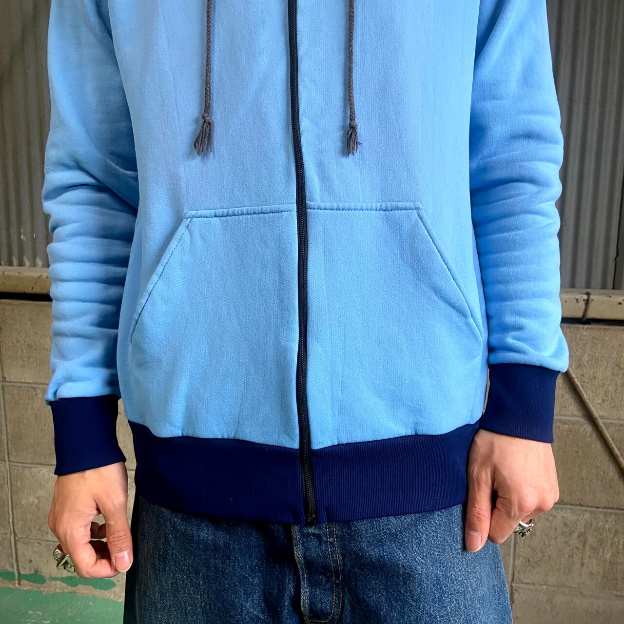 70年代 フランス製 puma プーマ ジャージパーカー メンズS相当 古着 